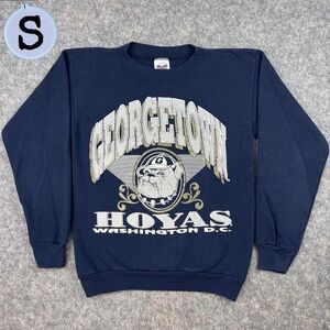 Vintage 90's Georgetown Hoyas Bulldogs Big Print TNT Crewneck Sweatshirt